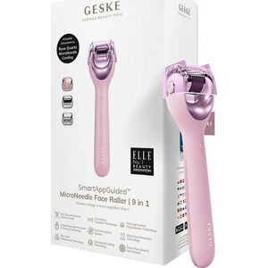Geske Roller do mezoterapii igłowej twarzy 9w1 z Aplikacją (różowy)
