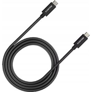Kabel USB Canyon CANYON Kabel USB-C/USB-C, UC-44, 40Gbps, 240W, 1m, Czarny