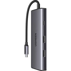 Adapter USB Ugreen Adapter 7w1 UGREEN Hub USB do 2x USB-A 3.2, USB-C 3.2, SD/TF, PD