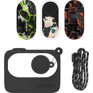 SunnyLife Zabezpieczające etui Sunnylife Insta360 GO 3 Czarne z naklejkami