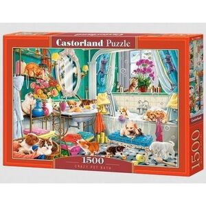 Castorland Puzzle 1500 Crazy Pet Bath CASTOR