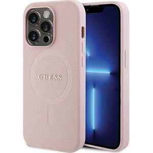 Guess Guess GUHMP13LPSAHMCP iPhone 13 Pro / 13 6,1" różowy/pink hardcase Saffiano MagSafe