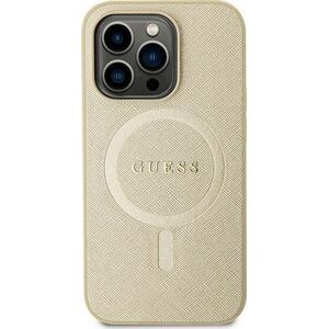 Guess Guess GUHMP15SPSAHMCB iPhone 15 6.1" złoty/gold hardcase Saffiano MagSafe