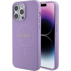 Guess Guess GUHMP15LPSAHMCU iPhone 15 Pro 6.1" fioletowy/purple hardcase Saffiano MagSafe