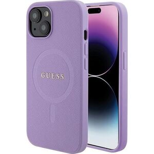 Guess Guess GUHMP15MPSAHMCU iPhone 15 Plus 6.7" fioletowy/purple hardcase Saffiano MagSafe
