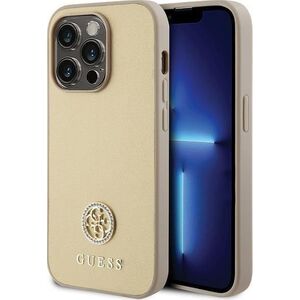 Guess Guess GUHCP15XPS4DGPD iPhone 15 Pro Max 6.7" złoty/gold hardcase Strass Metal Logo