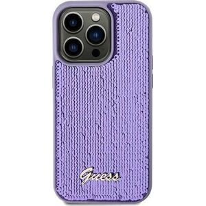 Guess Guess GUHCN61PSFDGSU iPhone 11 / Xr 6.1" fioletowy/purple hardcase Sequin Script Metal