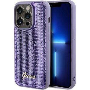 Guess Guess GUHCP13XPSFDGSU iPhone 13 Pro Max 6.7" fioletowy/purple hardcase Sequin Script Metal