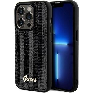 Guess Guess GUHCP14XPSFDGSK iPhone 14 Pro Max 6.7" czarny/black hardcase Sequin Script Metal