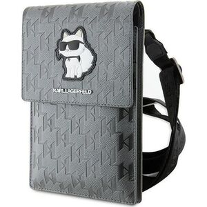 Karl Lagerfeld Karl Lagerfeld Torebka KLWBSAKHPCG srebrny/silver Saffiano Monogram Choupette