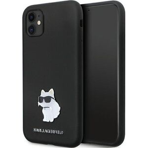 Karl Lagerfeld Karl Lagerfeld KLHCN61SMHCNPK iPhone 11 / Xr 6.1" czarny/black hardcase Silicone C Metal Pin