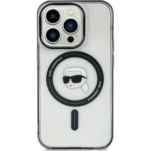 Karl Lagerfeld Karl Lagerfeld KLHMP15SHKHNOTK iPhone 15 6.1" transparent hardcase IML Karl`s Head MagSafe