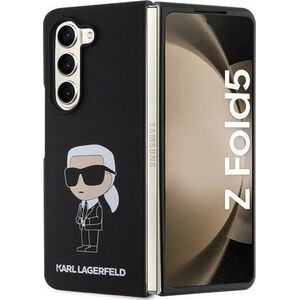Karl Lagerfeld Karl Lagerfeld KLHCZFD5SNIKBCK Z Fold5 hardcase czarny/black Silicone Ikonik