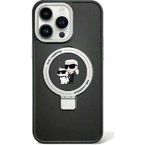 Karl Lagerfeld Karl Lagerfeld KLHMP15SHMRSKCK iPhone 15 6.1" czarny/black hardcase Ring Stand Karl&Choupettte MagSafe