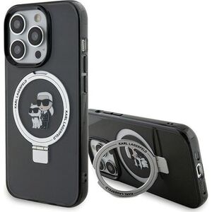 Karl Lagerfeld Karl Lagerfeld KLHMP15XHMRSKCK iPhone 15 Pro Max 6.7" czarny/black hardcase Ring Stand Karl&Choupettte MagSafe