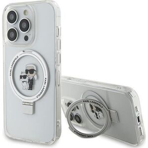 Karl Lagerfeld Karl Lagerfeld KLHMP14LHMRSKCH iPhone 14 Pro 6.1" bialy/white hardcase Ring Stand Karl&Choupettte MagSafe