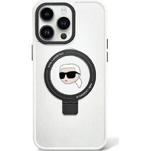 Karl Lagerfeld Karl Lagerfeld KLHMP15SHMRSKHH iPhone 15 6.1" biały/white hardcase Ring Stand Karl Head MagSafe