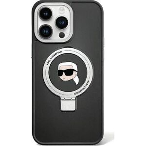 Karl Lagerfeld Karl Lagerfeld KLHMP15SHMRSKHK iPhone 15 6.1" czarny/black hardcase Ring Stand Karl Head MagSafe