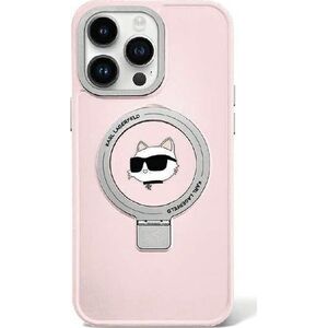 Karl Lagerfeld Karl Lagerfeld KLHMP15XHMRSCHP iPhone 15 Pro Max 6.7" różowy/pink hardcase Ring Stand Choupette Head MagSafe