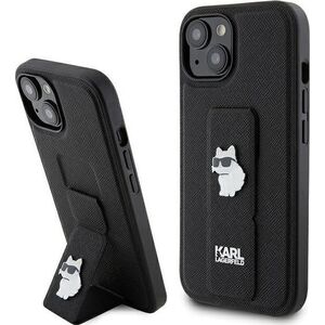 Karl Lagerfeld Karl Lagerfeld KLHCP15MGSACHPK iPhone 15 Plus 6.7" czarny/black hardcase Gripstand Saffiano Choupette Pins
