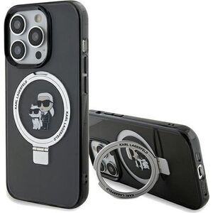 Karl Lagerfeld Karl Lagerfeld KLHMP14XHMRSKCK iPhone 14 Pro Max 6.7" czarny/black hardcase Ring Stand Karl&Choupettte MagSafe