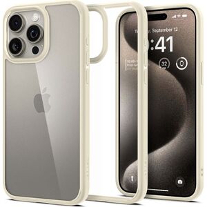 Spigen Spigen Crystal Hybrid, mute beige - iPhone 15 Pro Max