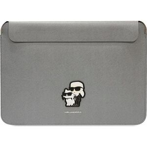 Karl Lagerfeld Karl Lagerfeld Sleeve KLCS14SAKCPMG 14" srebrny/silver Saffiano Karl&Choupette