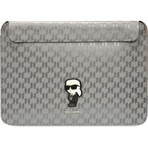 Karl Lagerfeld Karl Lagerfeld Sleeve KLCS14SAKHPKG 14" srebrny/silver Saffiano Monogram Ikonik