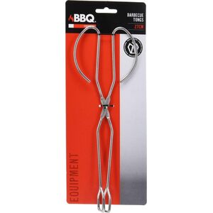 BBQ SZCZYPCE DO GRILLA DŁ. 27CM SREBRNE