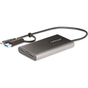 Adapter USB StarTech Adap StarTech USB-C to Dual HDMI 4K 60Hz 100W PD