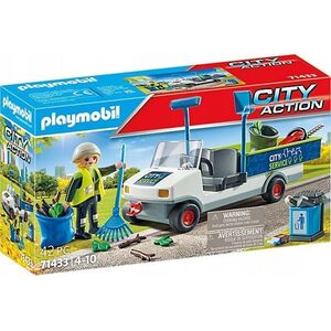 Playmobil Zestaw z figurkami City Action 71433 Sprzątanie miasta samochodem elektryczny