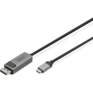 Kabel USB Digitus USB-C - DisplayPort 1 m Czarny (DB-300334-010-S)