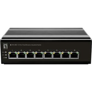 Switch LevelOne LevelOne IFS-0801 łącza sieciowe Nie zarządzany Fast Ethernet (10/100) Czarny