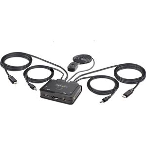 Adapter USB StarTech Cable StarTech KVM 2-Port USB-C DP Switch 4K