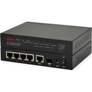 Switch Roline ROLINE Gigabit Ethernet Switch 6 portów (5x 10/100/1000 + 1x SFP, 4x PoE+)