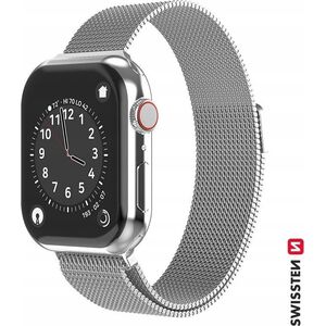 Swissten Mesh band for apple watch 38-40 mm silver