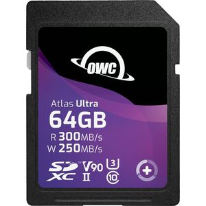 Karta OWC Atlas Ultra SDXC 64 GB Class 10 UHS-II/U3 V90 (OWCSDV90U0064)