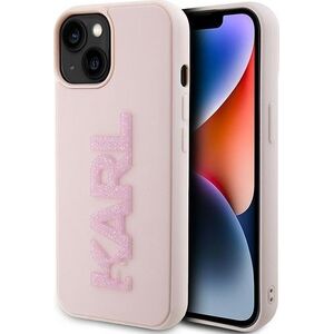 Karl Lagerfeld Karl Lagerfeld Klhcp15M3Dmbkcp Iphone 15 Plus / 14 Plus 6.7" Różowy/Pink Hardcase 3D Rubber Glitter Logo