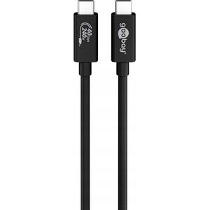 Kabel USB USB-C - USB-C 0.7 m Czarny (RB61716)