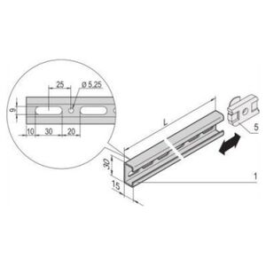 SCHROFF SCHROFF Eurorack C-Rail do obudowy 800D