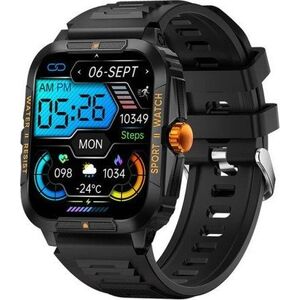 Smartwatch Colmi P76 Czarno-pomarańczowy  (P76 Black orange)