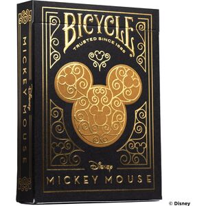 Bicycle Karty Black & Gold Mickey