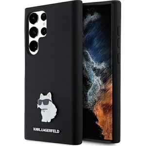 Karl Lagerfeld Karl Lagerfeld KLHCS23LSMHCNPK S23 Ultra S918 czarny/black hardcase Silicone Choupette Metal Pin NoSize