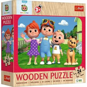 Trefl Puzzle 24 elementy Puzzle drewniane Wesoły Cocomelon