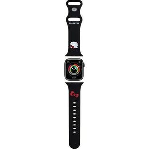 Hello Kitty Hello Kitty Silicone Kitty Head - Pasek do Apple Watch 38/40/41 mm (czarny)