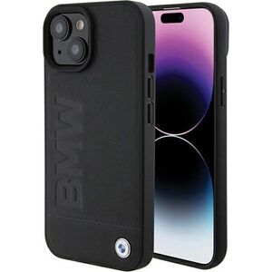 BMW BMW Leather Hot Stamp - Etui iPhone 15 (czarny)