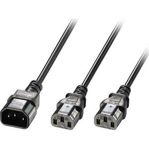 Kabel zasilający Lindy CABLE POWER C14 TO 2 X C13/1M 30363 LINDY