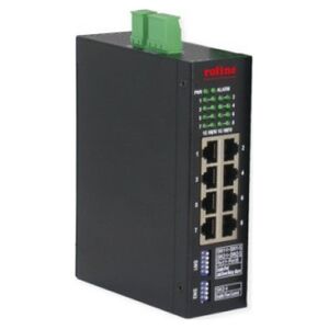 Switch Roline Przemysłowy przełącznik Gigabit Ethernet ROLINE, 8 portów, zarządzany przez Internet