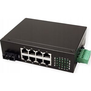 Switch Roline Przemysłowy przełącznik ROLINE 7x RJ-45, 1x SC, niezarządzalny
