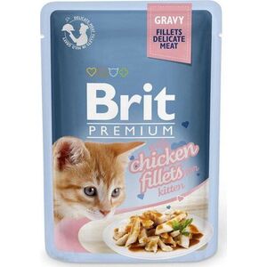 Brit Brit karma mokra kawałki z kurczakiem dla kociąt 85g
